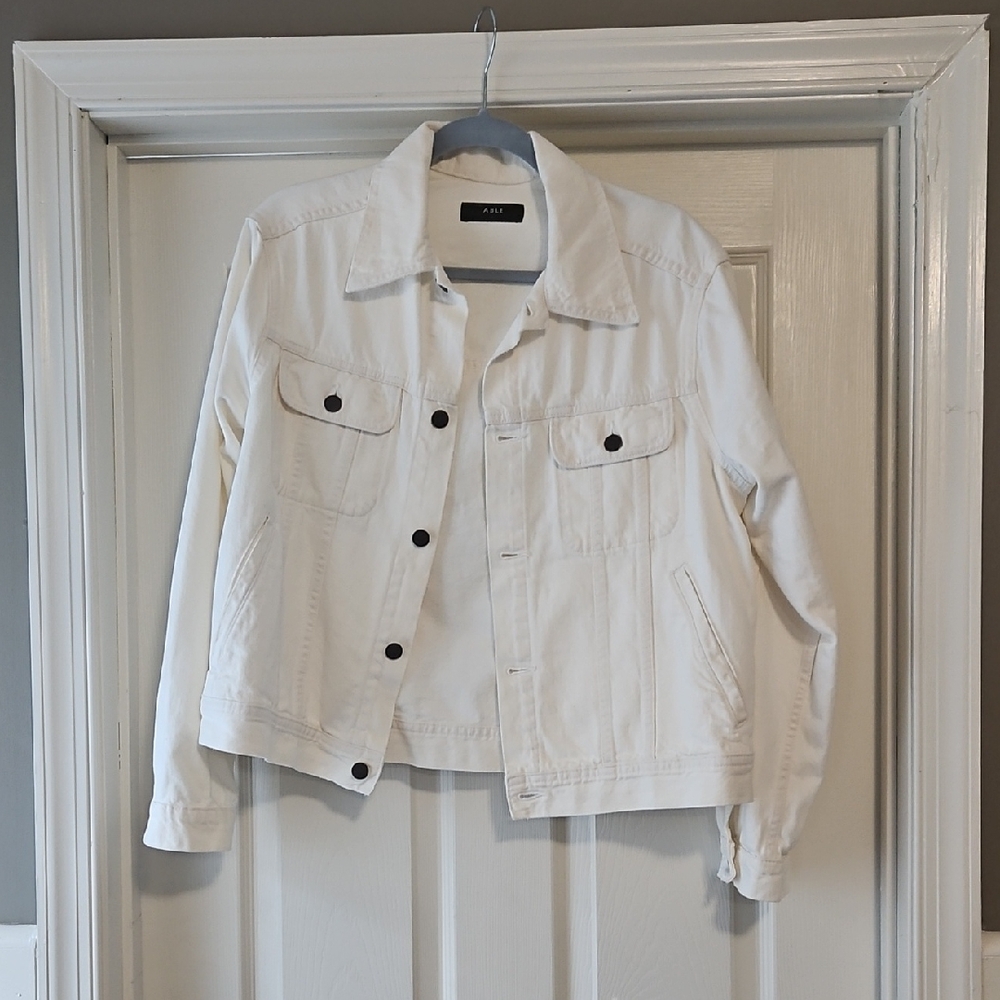 ABLE Off-White Denim Jacket